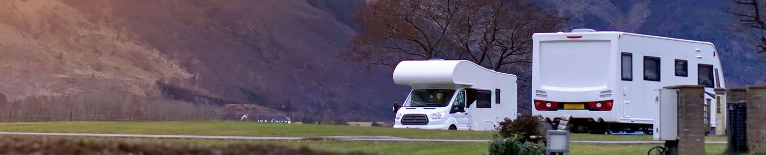 Case Study: A motor home near the side of a mountain.